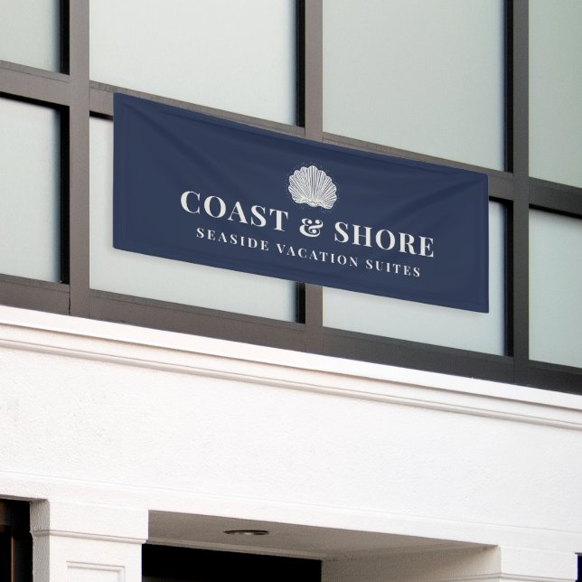 Banderoles Coastal Seashell Brand Logo (Bâtiment extérieur)