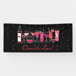 Banderoles Cocktails rétro Valentines