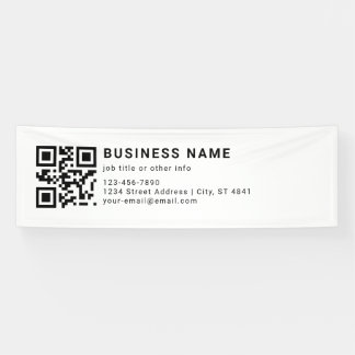 Banderoles Code QR promotionnel d'entreprise