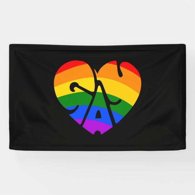 Banderoles Coeur gay (Horizontal)