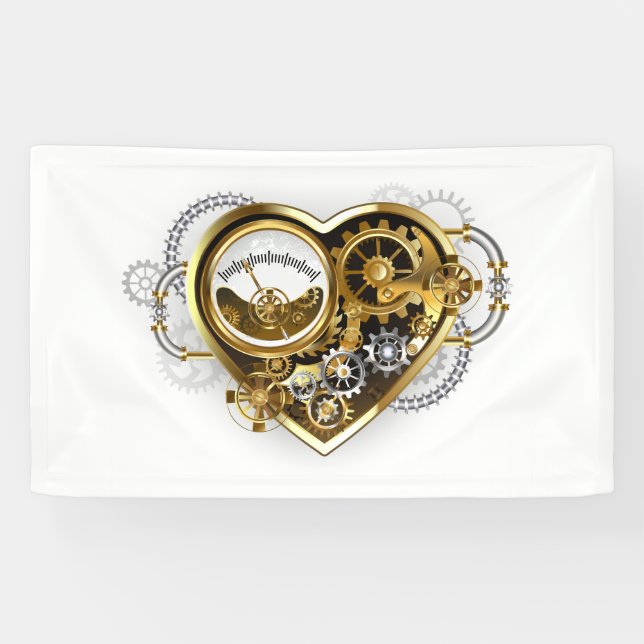 Banderoles Coeur vapeur avec un manomètre (Horizontal)