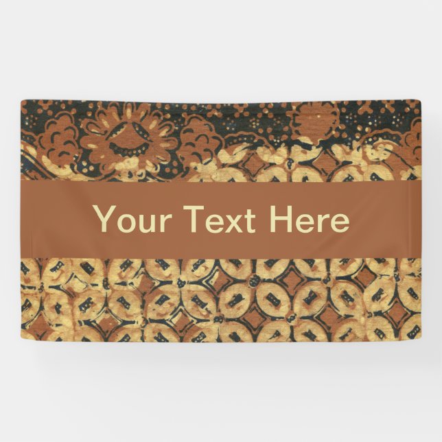 Banderoles Coffee Bean Earthy Boho Rustique (Horizontal)