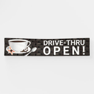 Banderoles Coffee Drive Thru