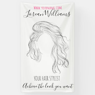 Banderoles Coiffure longue ondulée Hairstyling marque