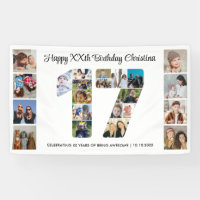 Collage de photos numéro 17 pour fête d'anniversai