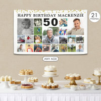Collage photo personnalisé anniversaire 21 ans con