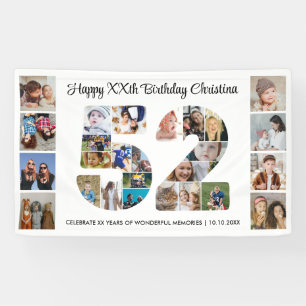 Banderoles Collage photo pour les 52 ans
