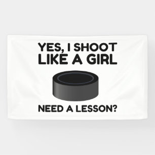 BANDEROLES COMME UN HOCKEY DE FILLE