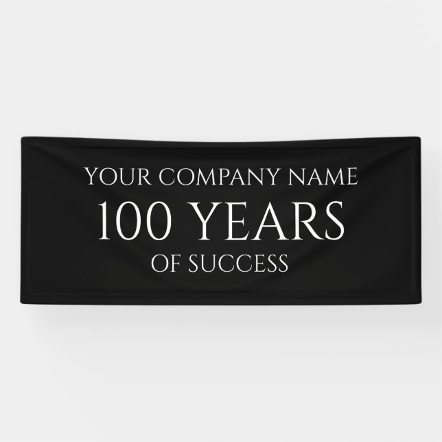 Banderoles Company Anniversary Custom Business Banner (Horizontal)