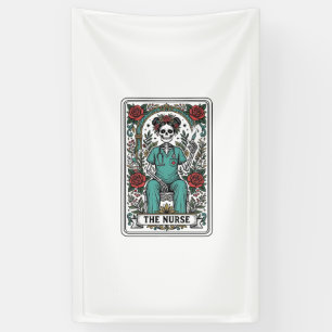Banderoles Conception de chemise de carte de tarot d'infirmiè