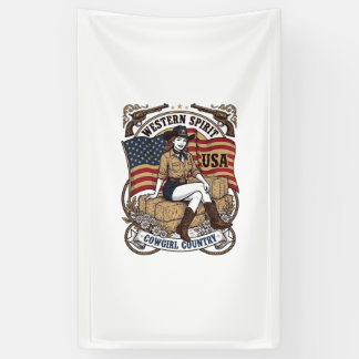 Banderoles Conception de chemise patriotique de cowgirl weste