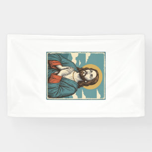 Banderoles Conception de chemise religieuse Sauveur priant vi