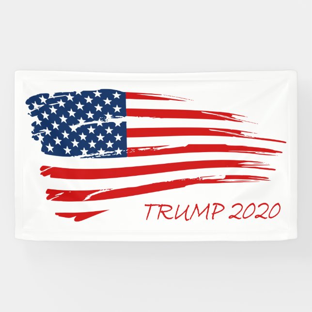 Banderoles Conception de drapeau américain de l'atout 2020 (Horizontal)