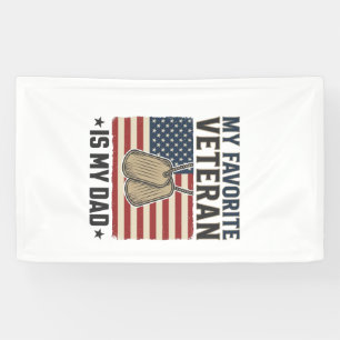 Banderoles Conception de médailles patriotiques pour papa vét
