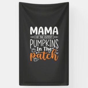 Banderoles Conception de patch de citrouilles maman Halloween