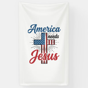 Banderoles Conception de t-shirt croix patriotique L'Amérique