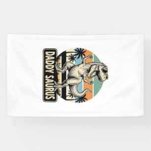 Banderoles Conception de t-shirt de dinosaure rétro Papa Saur
