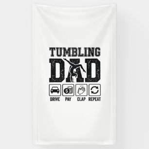 Banderoles Conception de T-shirt Tumbling Dad Drive Pay Clap