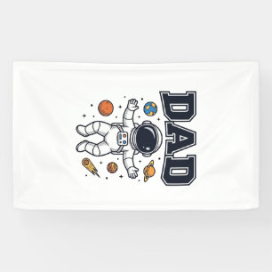 Banderoles Conception de T-shirt Vector Space Astronaute Papa