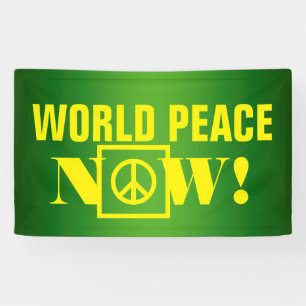Banderoles Conception de texte simple "PAIX MONDIALE MAINTENA