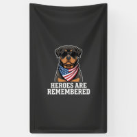 Conception de vecteur de chien héros Rottweiler pa
