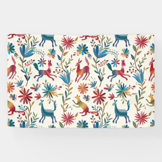 Banderoles Conception inspirée d'Otomi (Horizontal)
