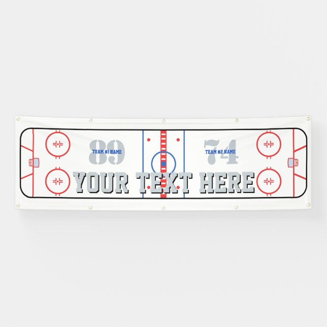 Banderoles Conception personnalisée de diagramme de piste (Horizontal)