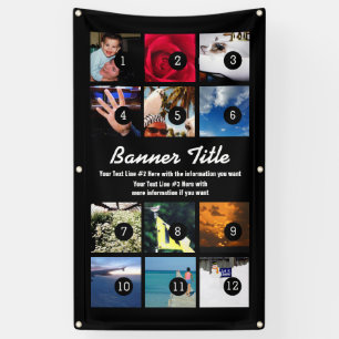 Banderoles Concevez vos propres images et texte de la