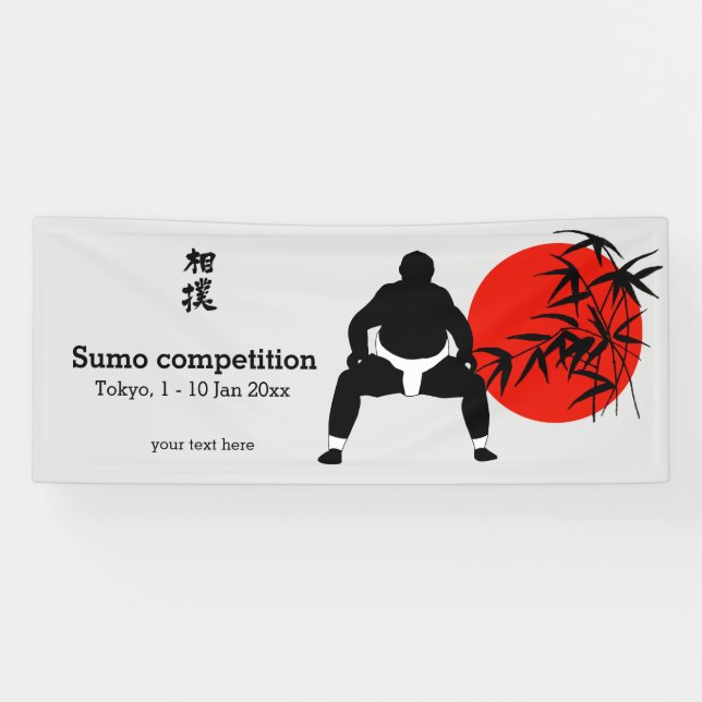 Banderoles Concours de Sumo (Horizontal)