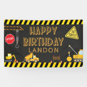 Banderoles Construction Anniversaire Joyeux anniversaire