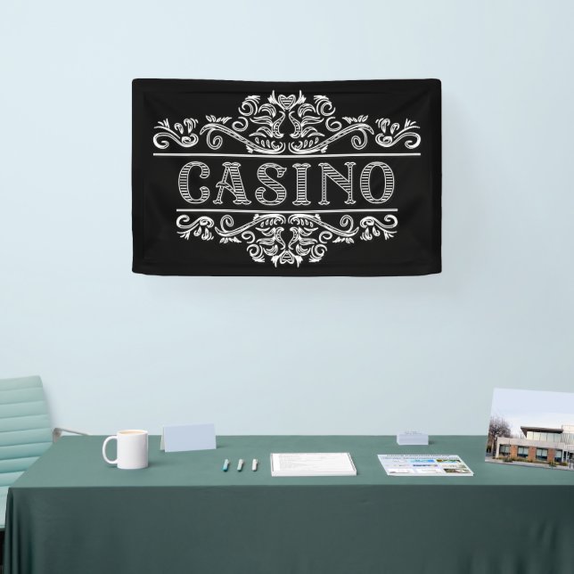 Banderoles cool Casino amoureux fête (Salon professionnel)