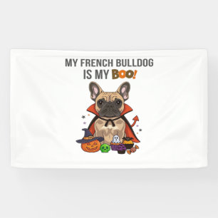 Banderoles Costume d'Halloween pour chien français Mon Bulldo