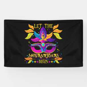 Banderoles Costume Mardi Gras Laissez Les Shenanigans Commenc