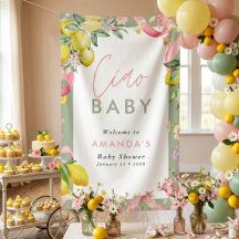 Côte d'Amalfi Citron Eté Italien Ciao Baby Shower