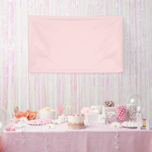 Banderoles Couleur solide rose en poudre