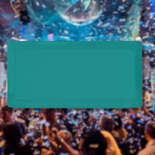 Banderoles Couleur solide turquoise   Classique   Élégant