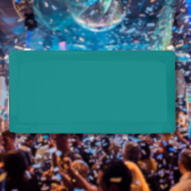 Banderoles Couleur solide turquoise | Classique | Élégant (Créateur téléchargé)