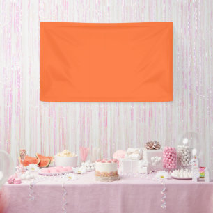 Banderoles Couleur vive orange brûlée