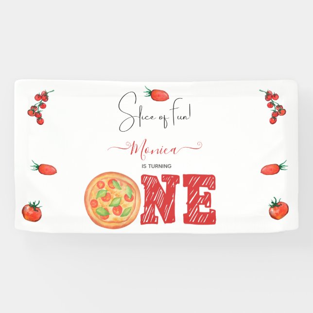 Banderoles Coupe de plaisir, premier anniversaire (Horizontal)