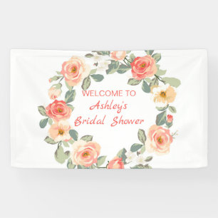 Banderoles Couronne de Roses et de bourgeons