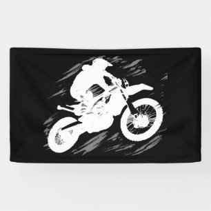 Banderoles Course de moto de motocross sportive compétitive