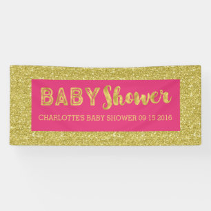 Banderoles Coutume de signe de baby shower de parties