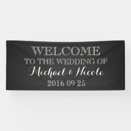 Banderoles Coutume rustique d'Affiche de bienvenue de mariage