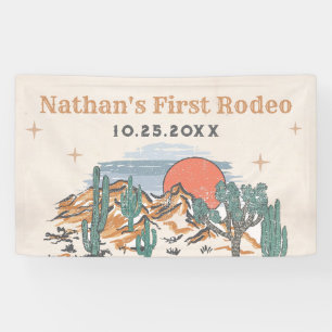Banderoles Cowboy Western Rodeo 1er anniversaire