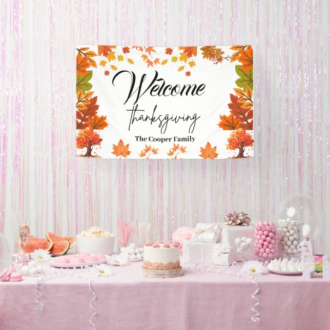Banderoles Cozy Fall Thanksgiving Dinner Party (Fête)