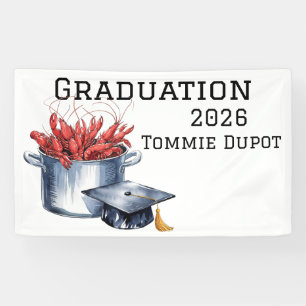 Banderoles Crawfish & Casquettes : Une fête de graduation en 
