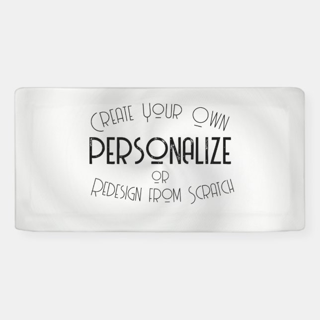 Banderoles Créez Votre Propre Design Personnalisé (Horizontal)