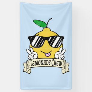 Banderoles Crew de limonade - Kawaii Peace Main et lunettes d