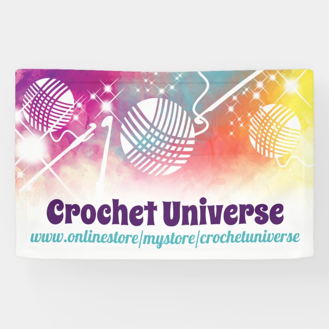 Banderoles Crochet crochets fil d'aquarelle montre (Horizontal)