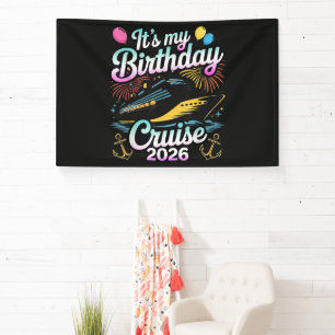 Banderoles Croisière d'anniversaire 2026 Croisière d'annivers